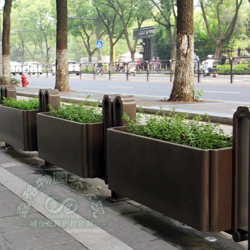 中央道路隔离不锈钢花箱